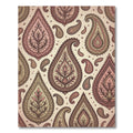Vintage Pink Paisley Floral Medallion Rug