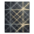 Modern Gray Intersecting Lines Rug
