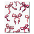 Sweet Pink Bow Ribbon Repeat Rug