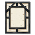 Rustic Dark Beam Cream Linen Rectangular Rug
