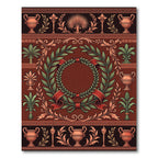 Ancient Roman Laurel Wreath Vaseware Rug