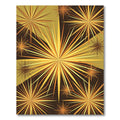 Radiant Golden Sunburst Geometric Star Rug