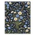 Midnight Field Daisy and Cornflower Bouquet Rug