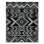 Monochromatic Geometric Chevron Diamond Decor Rug