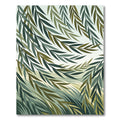 Earthy Green Willow Branches Weave Rug
