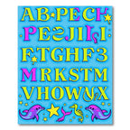 Alphabet Soup Dolphins Sea Creatures Rug
