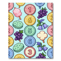 Whimsical Pastel Candy Fruit Confection Illustration Rug