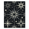 Gray White Starry Constellation Night Rug