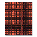 Crimson Plaid Geometric Lattice Rug