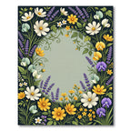 Elegant Floral Meadow Botanical Area Rug