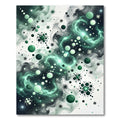 Emerald Galaxy Bubbles Swirl Rug