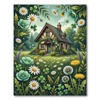 Whimsical Cottage Clover Meadow Rug