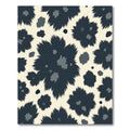 Moody Abstract Charcoal Floral Cream Backdrop Rug