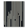 Minimalist Black and White Monochromatic Stripe Rug