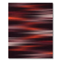 Ethereal Crimson Shadow Linear Abstract Rug
