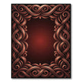 Ornate Woven Bronze Swirls Rug
