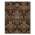 Ancient Aztec Pyramid Geometric Rug