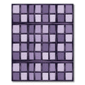 Purple Grid Windowpane Compositions Rug