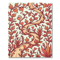 Crimson Heart Vine Botanical Art Rug