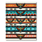 Bold Eagle Tribal Stripe Rug