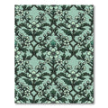 Pale Green Floral Vine Art Nouveau Rug