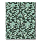 Pale Green Floral Vine Art Nouveau Rug