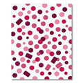 Pink Crimson Polka Dot Confetti Rug