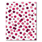 Pink Crimson Polka Dot Confetti Rug