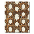 Ornate Golden Arch Geometric Lattice Rug