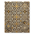 Interlocking Star Geometric Harmony Rug