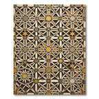 Interlocking Star Geometric Harmony Rug