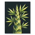 Green Bamboo Shoots Foliage Art Rug