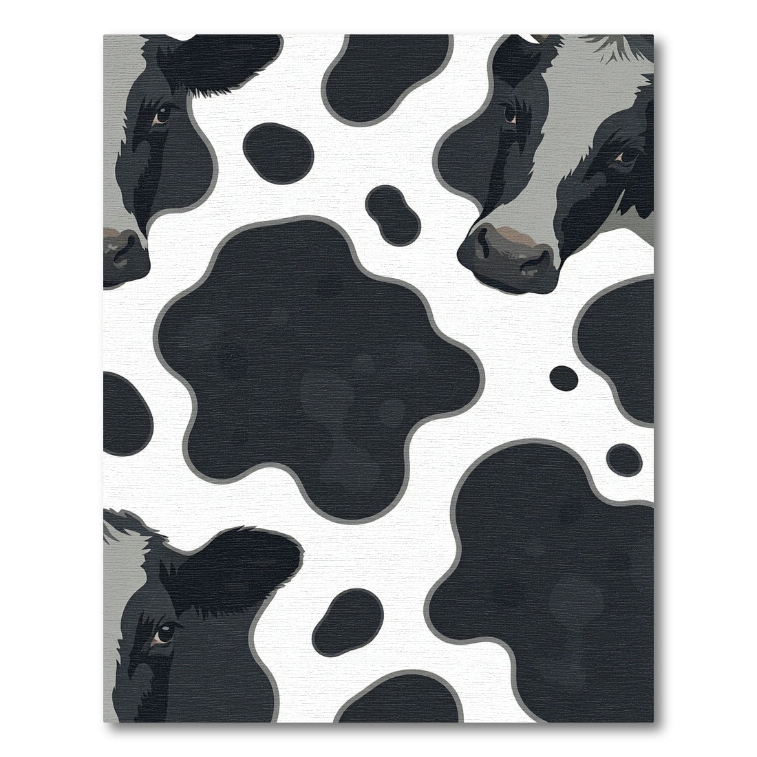Cow Spot Black And White Charm Rug