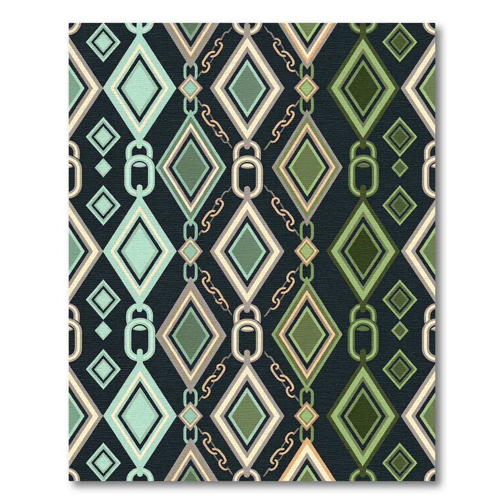 Emerald Green Diamond Chain Locket Rug
