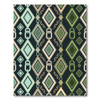 Emerald Green Diamond Chain Locket Rug