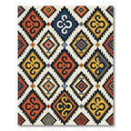 Geometric Tribal Diamond Adobe Chevron Rug