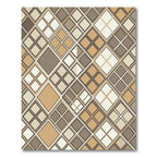 Modern Neutral Diamond Argyle Rug