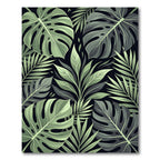 Verdant Monstera Fern Jungle Canopy Rug