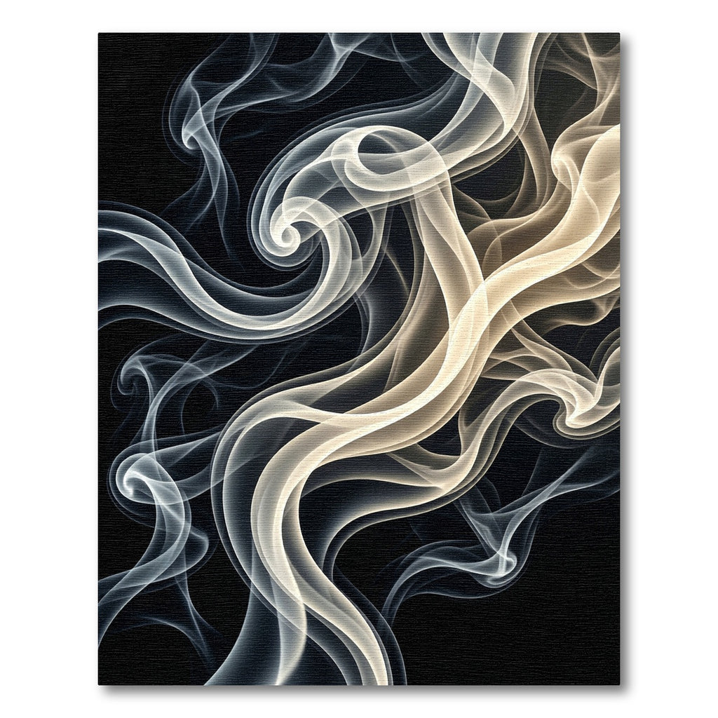 Ethereal Golden Cream Liquid Flow Rug