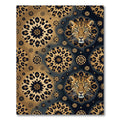 Golden Leopard Medallion Sun Rug