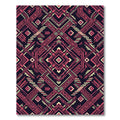 Geometric Pink and Yellow Tribal Rug