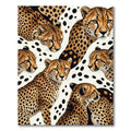 Golden Cheetah Spots Composition Rug