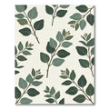 Eucalyptus Branches Green Leafy Arrangement Rug
