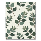 Eucalyptus Branches Green Leafy Arrangement Rug