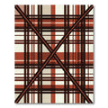 Crimson And Cream Intersecting Plaid Rug