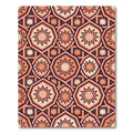 Terracotta Starburst Geometric Arabesque Rug