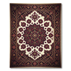 Crimson Floral Medallion Grand Rug