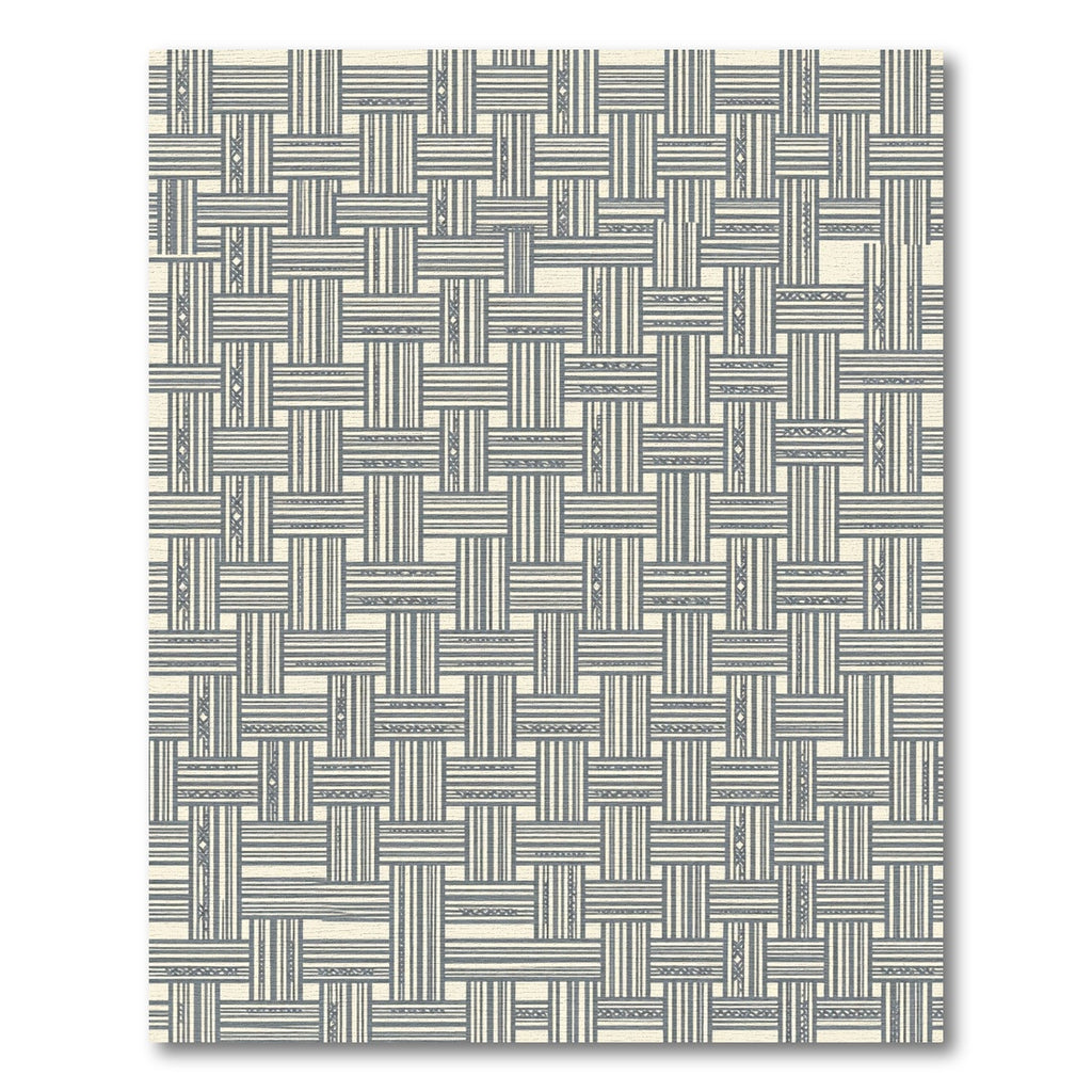Neutral Woven Lattice Texture Rug