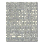 Neutral Woven Lattice Texture Rug