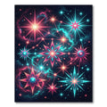 Cosmic Neon Celestial Star Nebula Rug